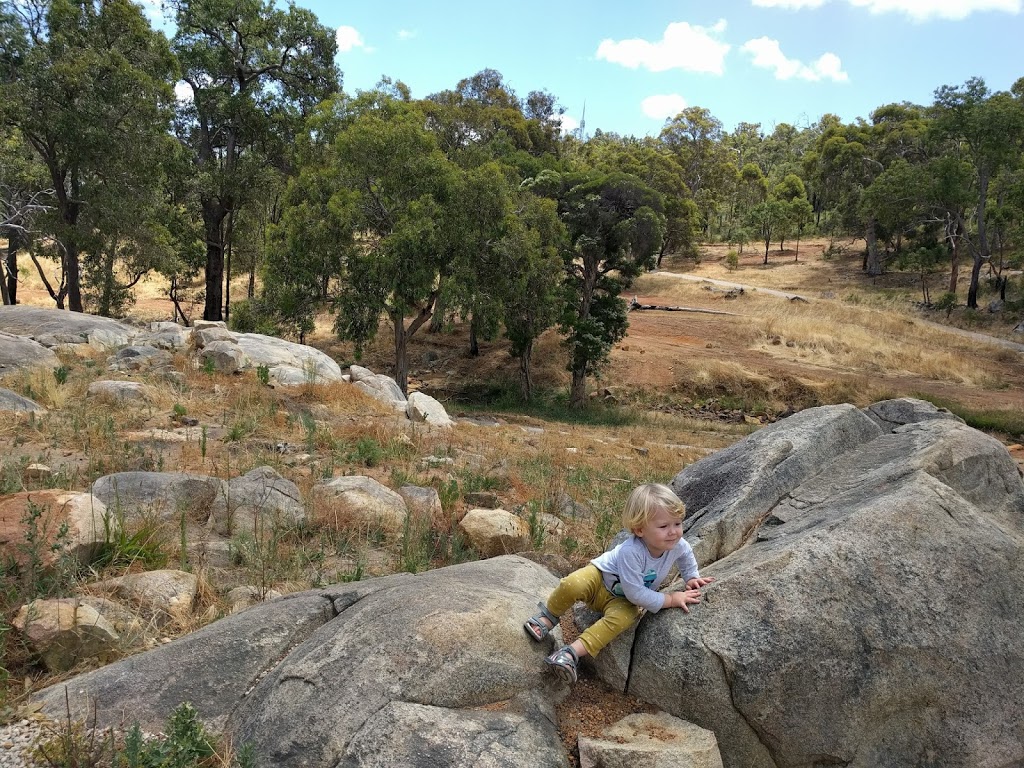 Boy on the rocks